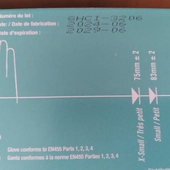 Nitrile Powder-Free Medical Examination Gloves, 2 Boxes, Size - L - Picture 2 of 3